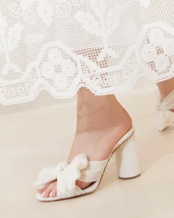 Penny Pleated Bow Heel FOR THE BRIDE|Event Essentials