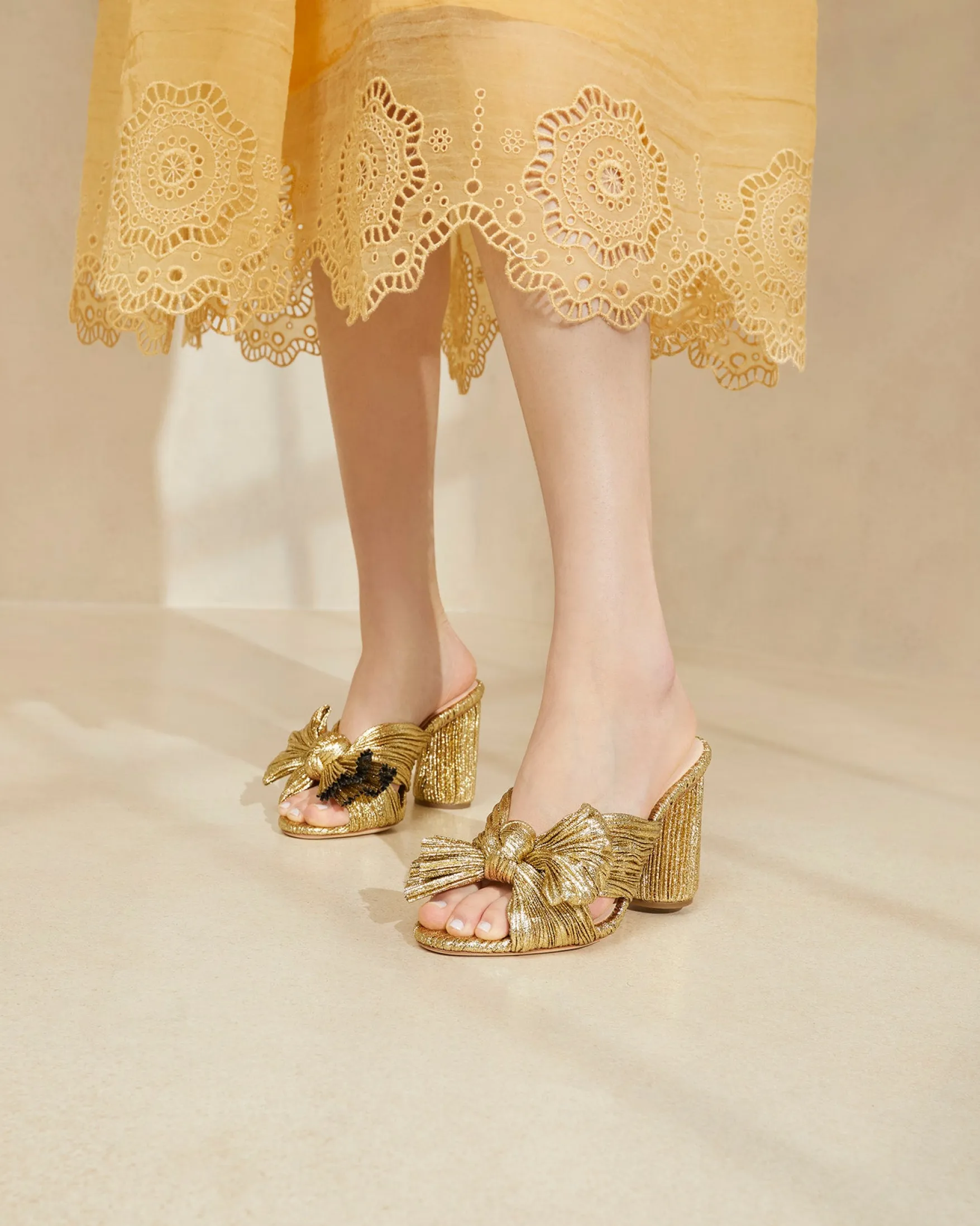 Penny Pleated Bow Heel FOR THE BRIDE|Event Essentials