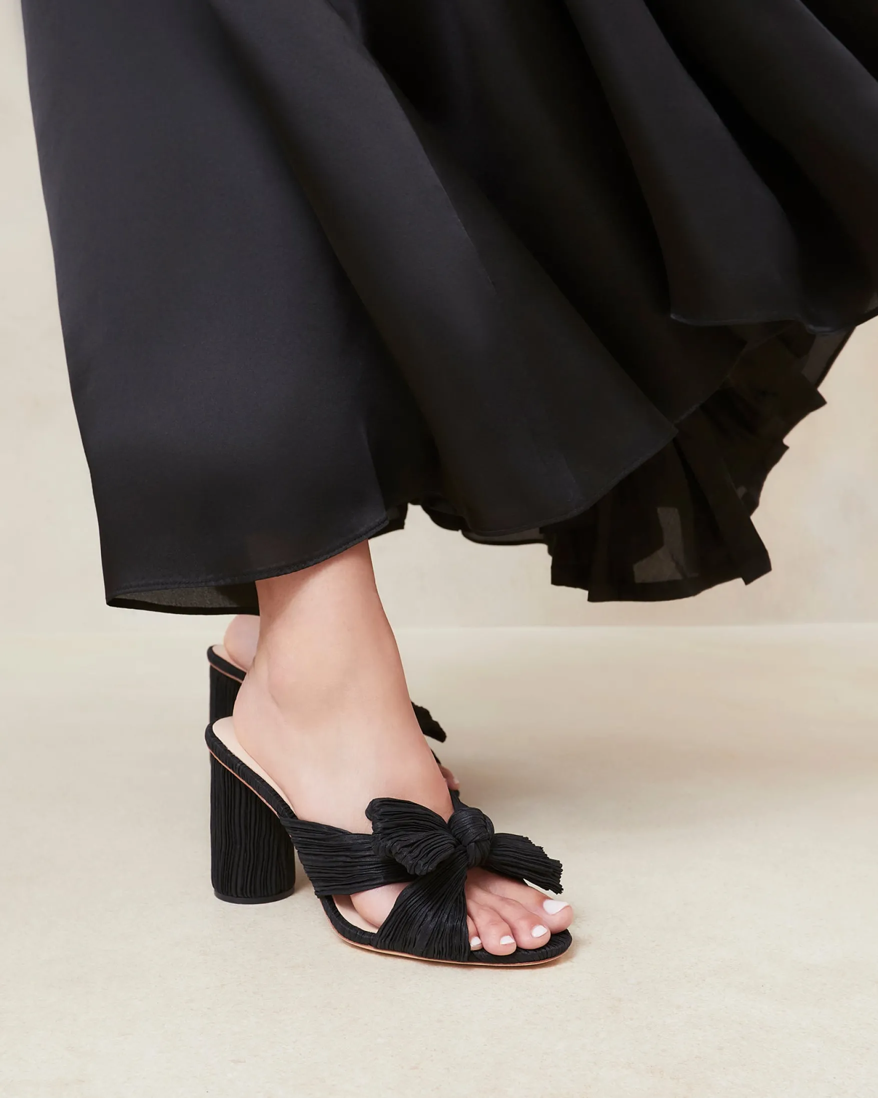 Penny Pleated Bow Heel FOR THE BRIDE|Event Essentials