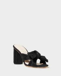 Sale Penny Pleated Bow Heel SOMETHING BLUE