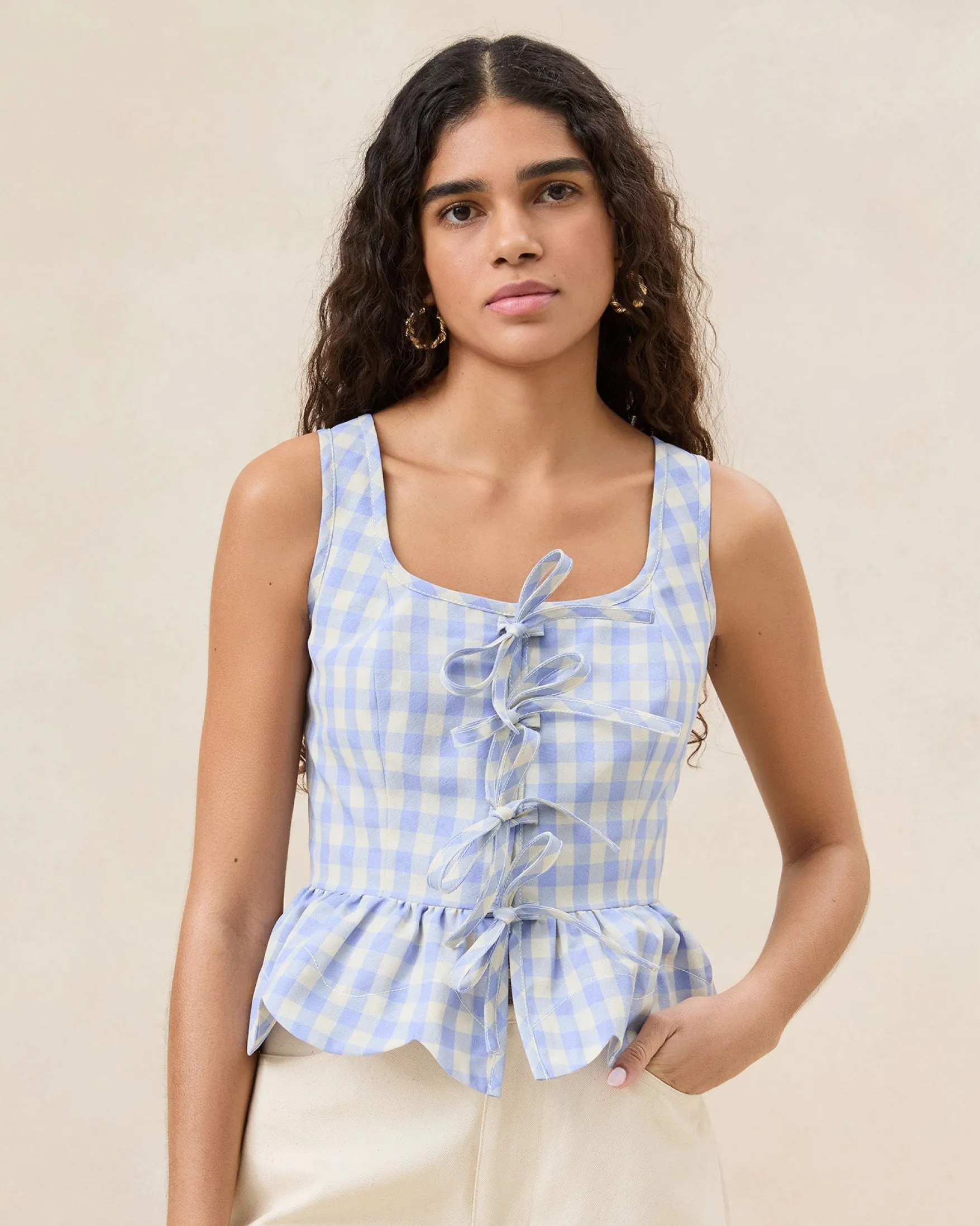 Online Pilar Ruffle Top Event Essentials|Vacation Shop