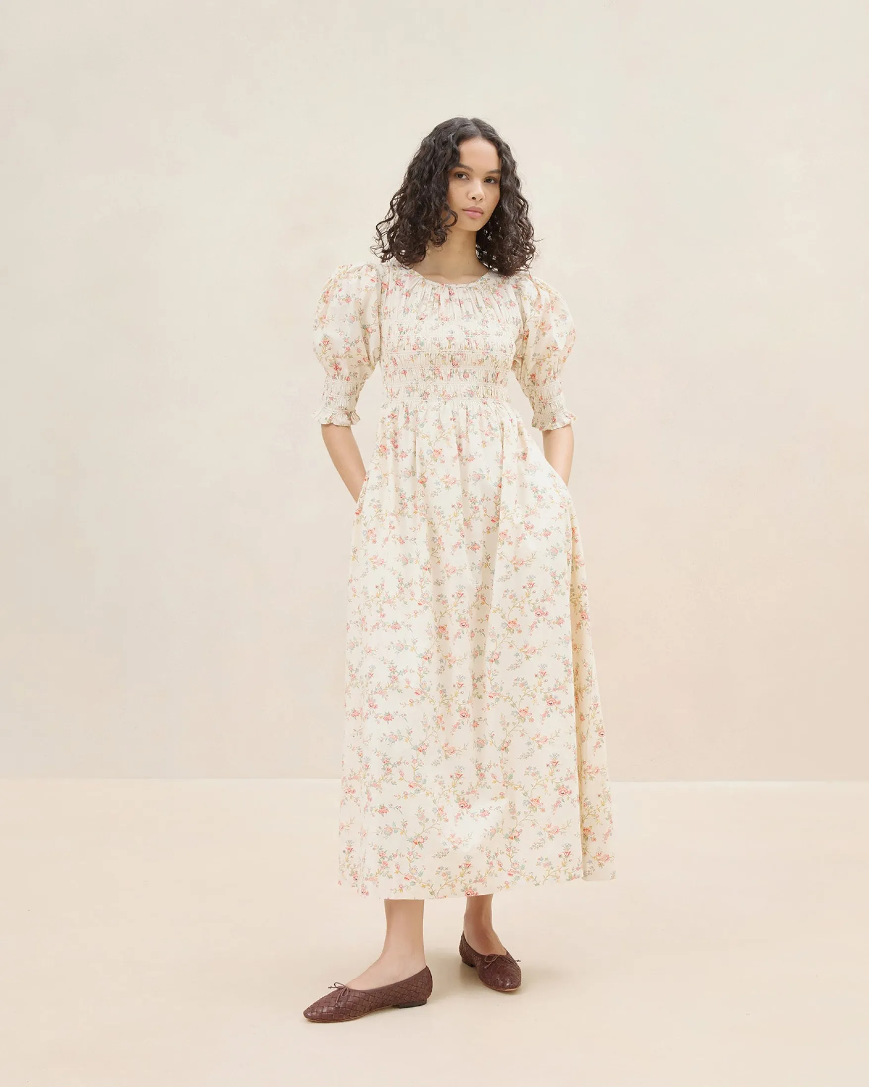 Best Quinn Blue Floral Cinched Dress Dresses