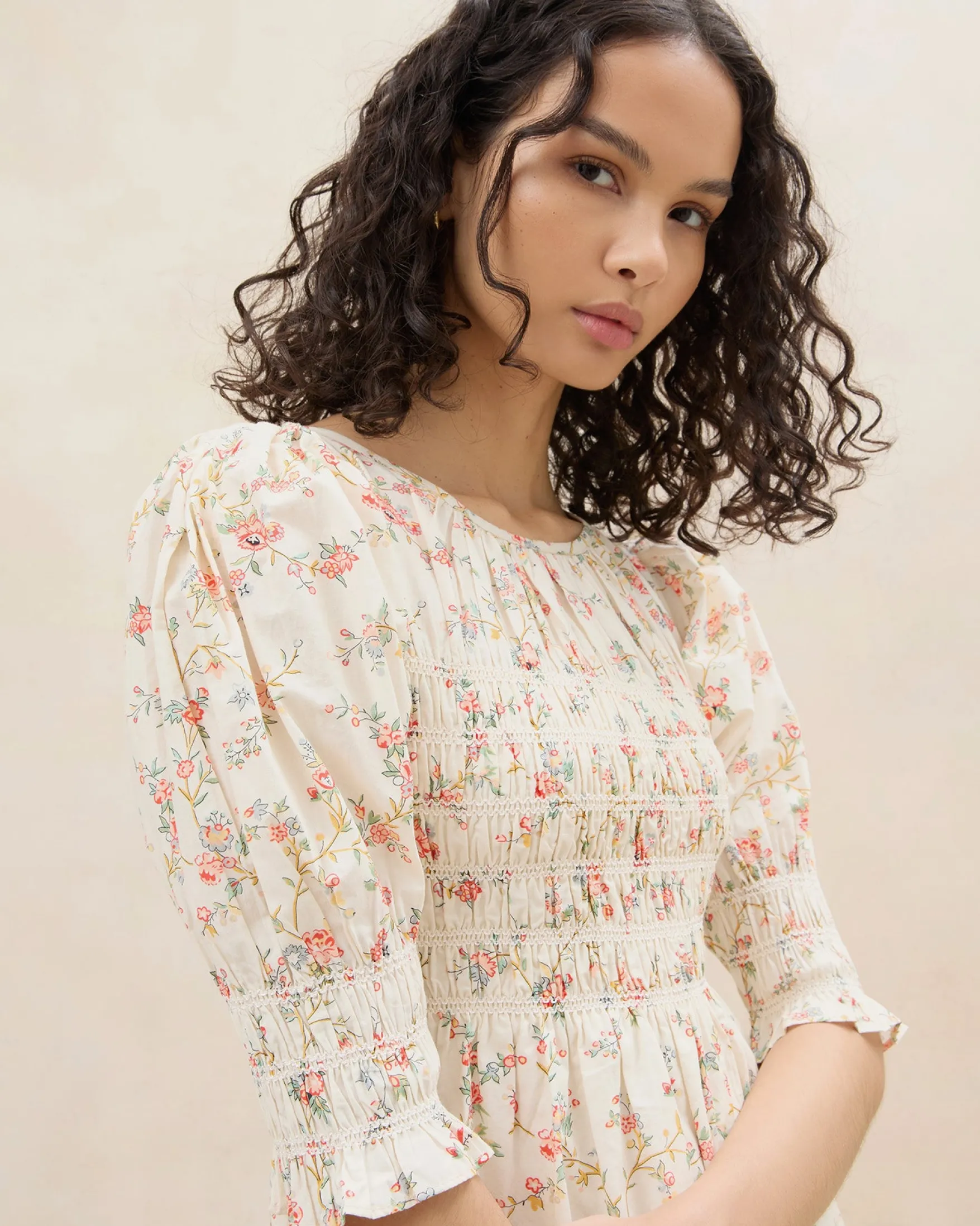 Best Quinn Blue Floral Cinched Dress Dresses