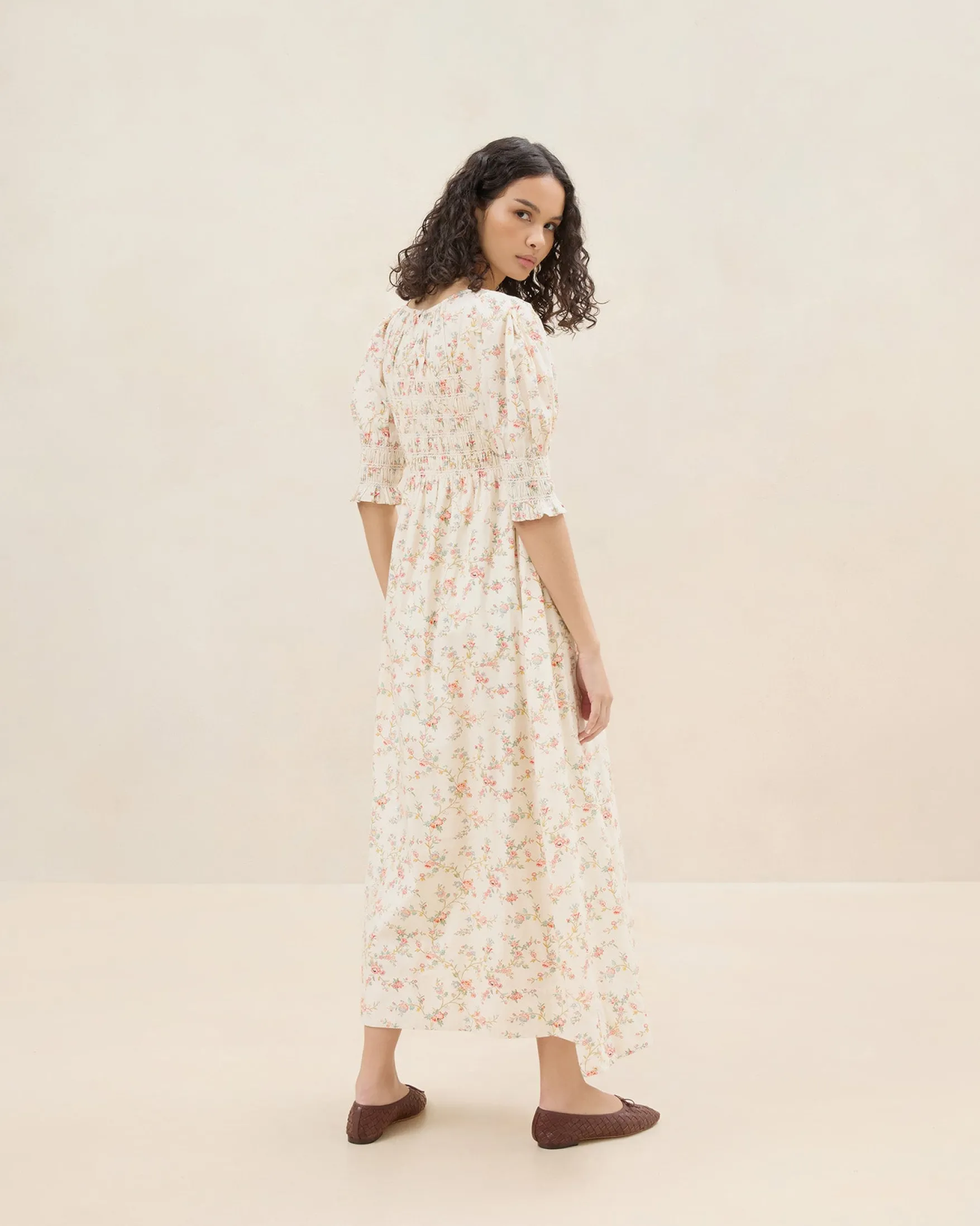 Best Quinn Blue Floral Cinched Dress Dresses