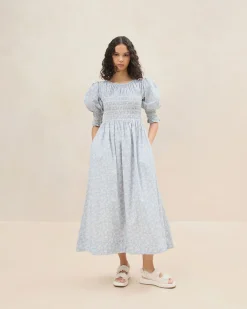 Clearance Quinn Pink Floral Cinched Dress Casual Staples|Event Essentials