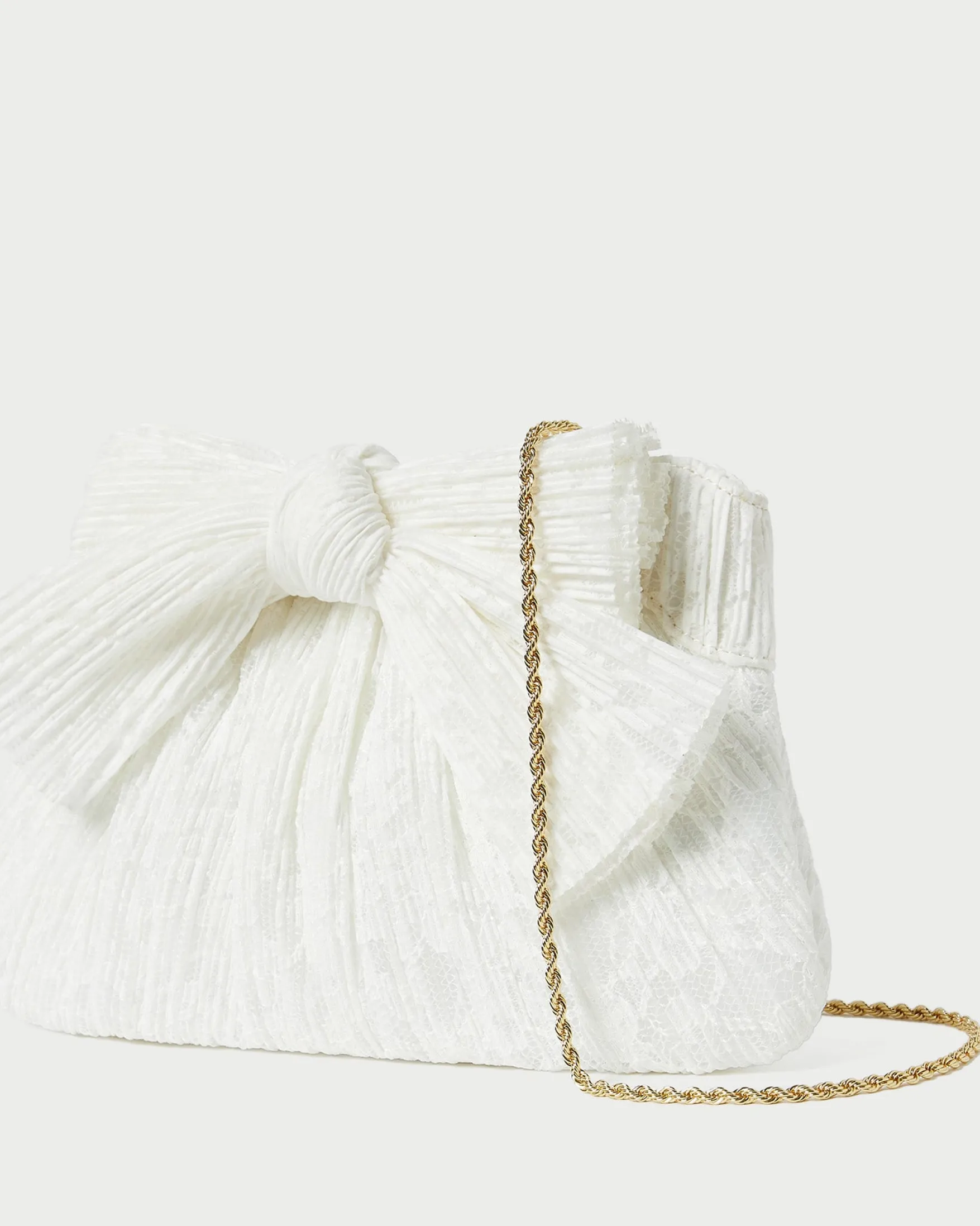 New Rayne White Lace Bow Clutch FOR THE BRIDE|Clutches