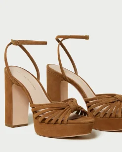 Clearance Rivka Knot Platform Sandal Heeled Sandals