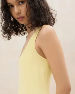 Online Soren Yellow Tiered Sleeveless Dress FOR THE GUESTS|FOR THE BRIDE