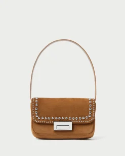 Sale Stefania Cacao Studded Baguette Bag Casual Staples|Vacation Shop