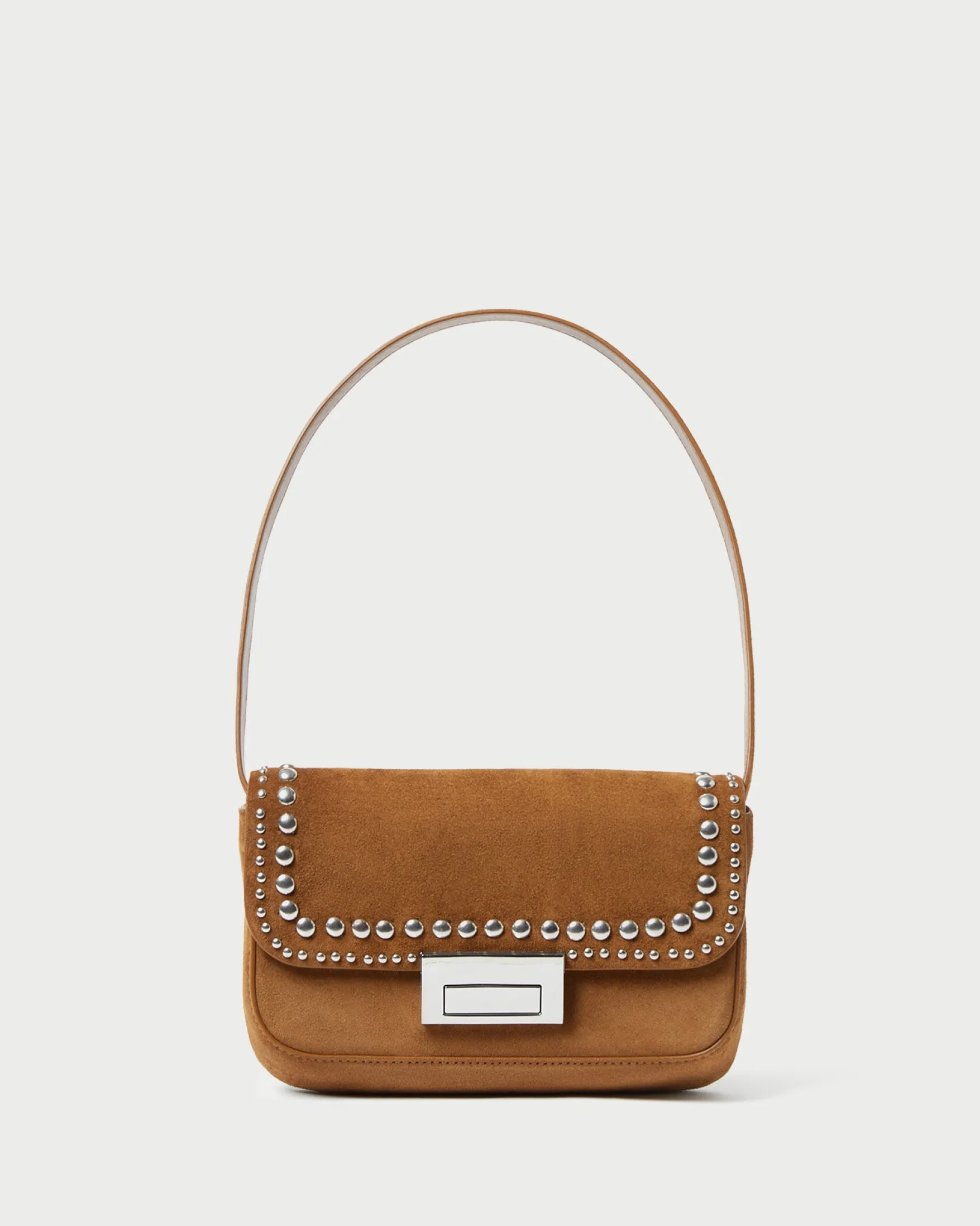 Sale Stefania Cacao Studded Baguette Bag Casual Staples|Vacation Shop
