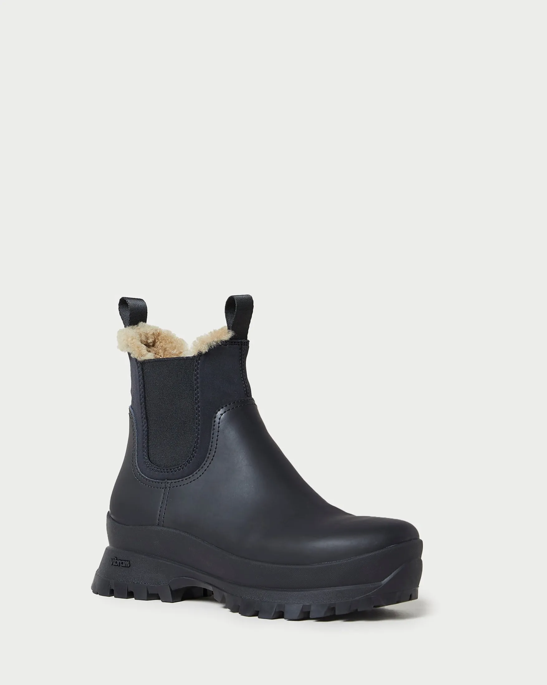 Outlet Tara Black Shearling-Lined Boot Boots