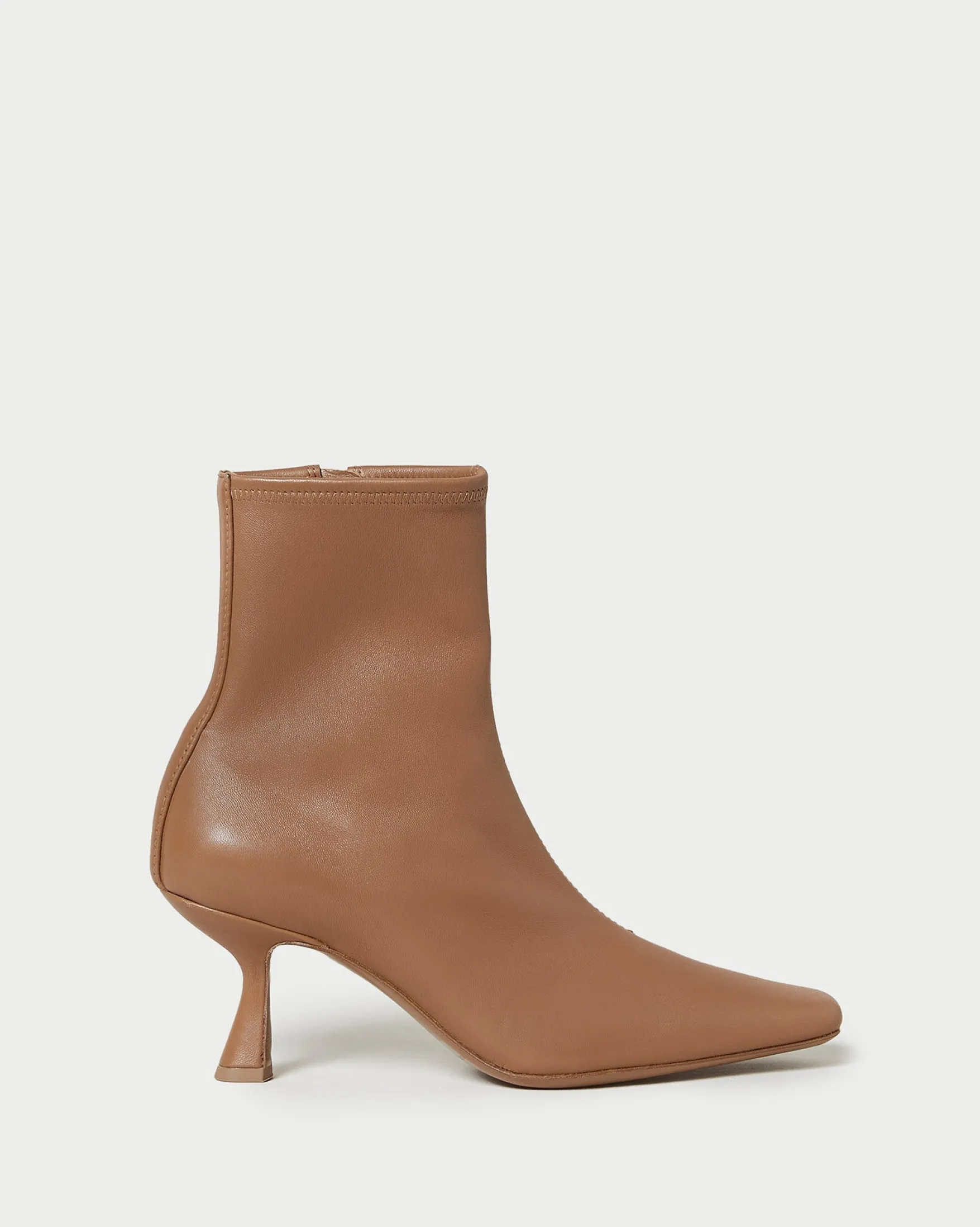 Thandy Black Curved Heel Bootie Boots
