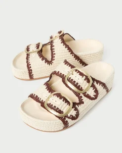 Best Theo Natural Straw Footbed Sandal Casual Staples|Vacation Shop