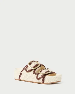 Best Theo Natural Straw Footbed Sandal Casual Staples|Vacation Shop