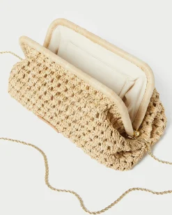 Hot Trudie Blue Crochet Frame Clutch FOR THE GUESTS|FOR THE BRIDE