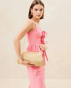 Hot Trudie Blue Crochet Frame Clutch FOR THE GUESTS|FOR THE BRIDE