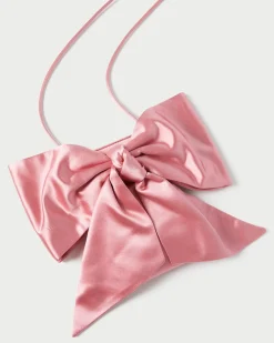 Hot Violet Satin Bow Crossbody Jessie Loves